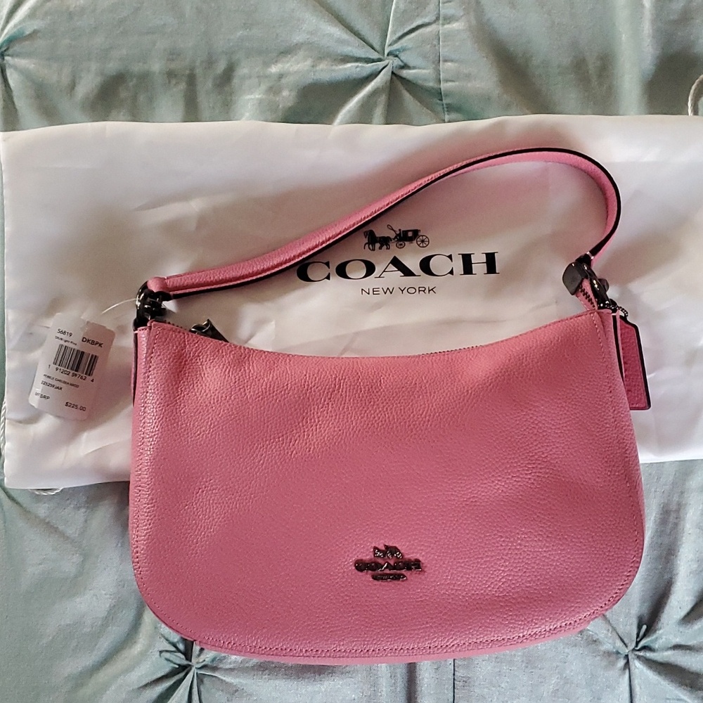 Coach brand new pink pebble Chelsea Bag